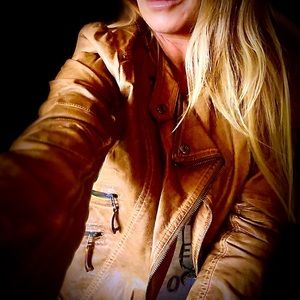 Blu Pepper Faux Leather Jacket